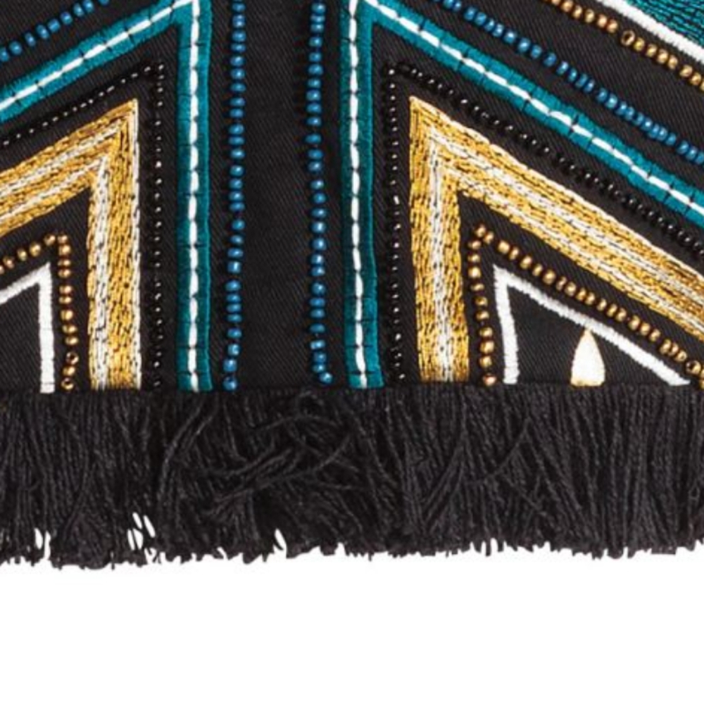 Size 4 H&M beaded fringed mini skirt - Picture 12 of 12